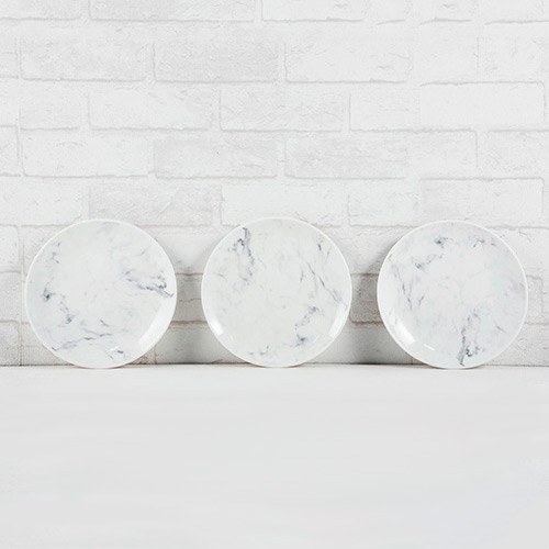 【FINAL CALL】FMT 大理石紋20公分瓷製圓盤三件組