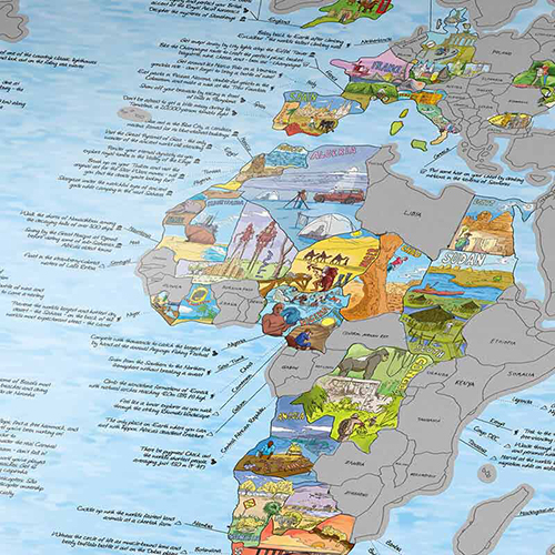 Awesome Maps Bucketlist世界地圖 - 刮刮樂版