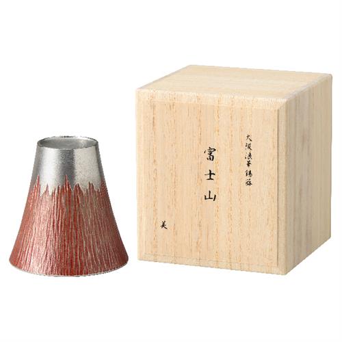 日本高岡 富士山酒杯 紅 (秋)