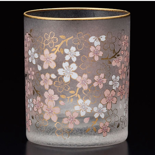 日本 石塚硝子 PREMIUM系列 EL DORADO 金色櫻花酒杯禮盒