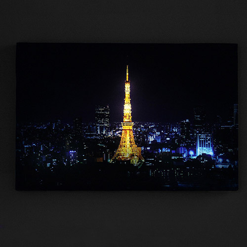 創意小物館 夜燈遙控裝飾畫 東京鐵塔