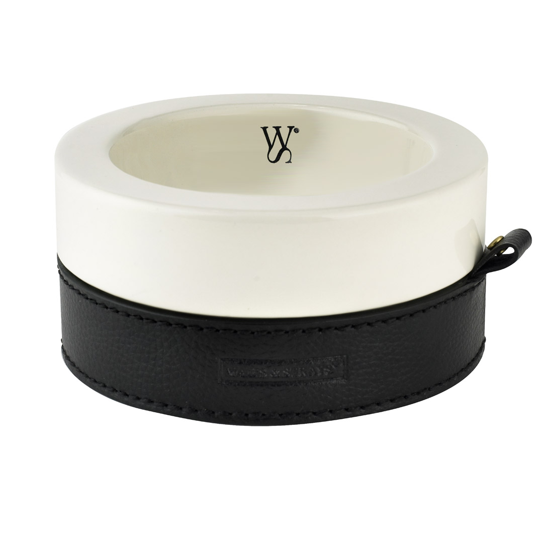 【FINAL CALL】WAIFS & STRAYS 典雅陶瓷餵食碗 - 英國進口寵物餵食餐具 (黑色)(碗一入, 不含餐墊)