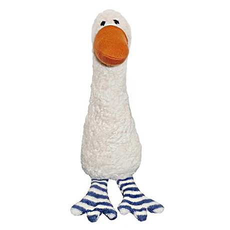 (五折限時優惠) 德國 LANA Natural Wear 有機棉絨毛玩偶鵝 Auguste - 雪白 (小)
