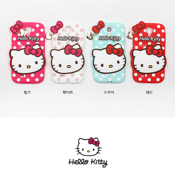 韓國進口 SANRIO Hello Kitty SAMSUNG GALAXY S4 專用手機殼 - 紅