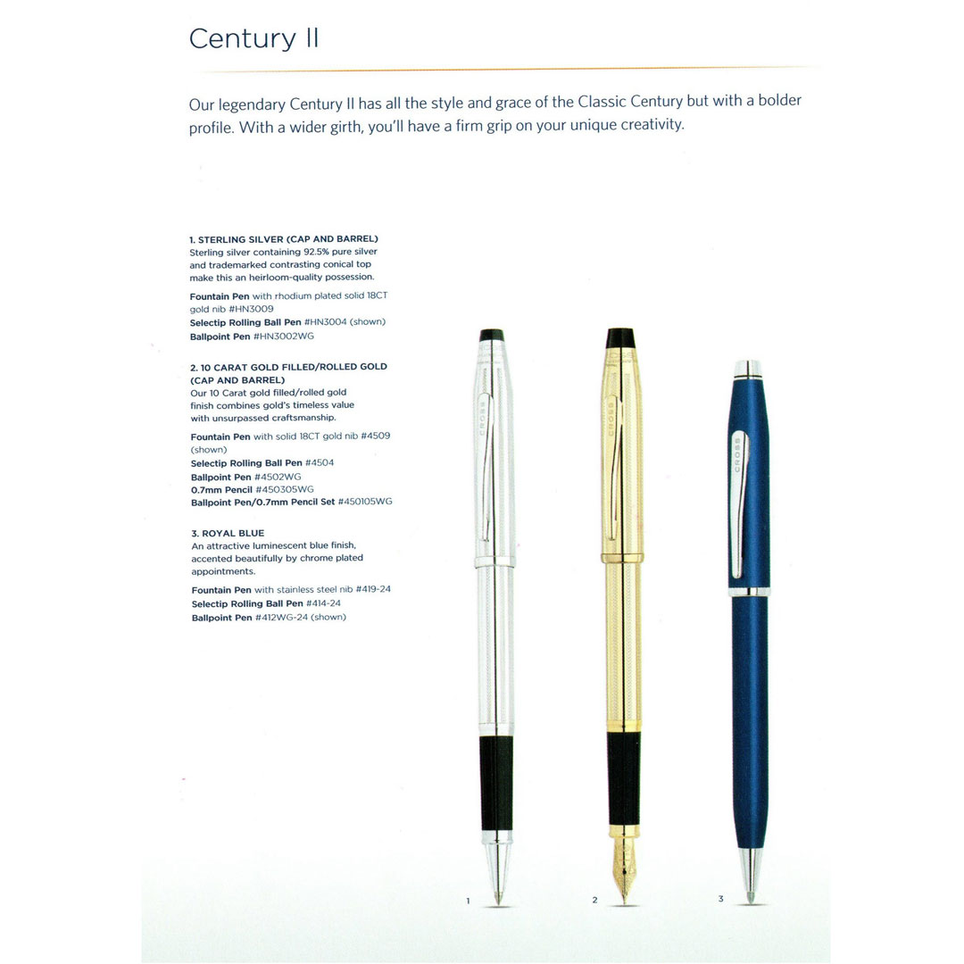 【可雷雕】CROSS 世紀II 皇家藍鋼珠筆 AT0085-103