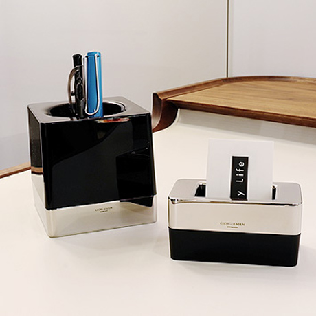 丹麥 Georg Jensen Cube Card Holder CW Office 系列, 方形 卡片 / 名片置放盒，Constantin Wortmann 設計