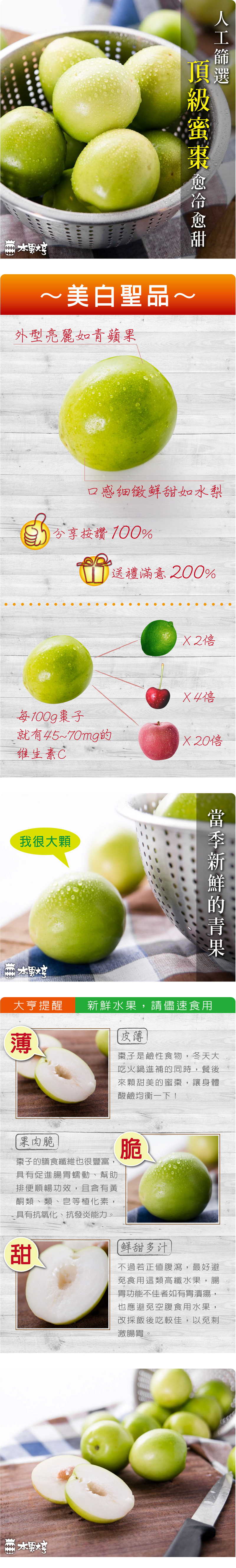 水果大亨 1000元綜合水果禮盒 (台灣牛奶蜜棗+砂糖橘+小蕃茄)
