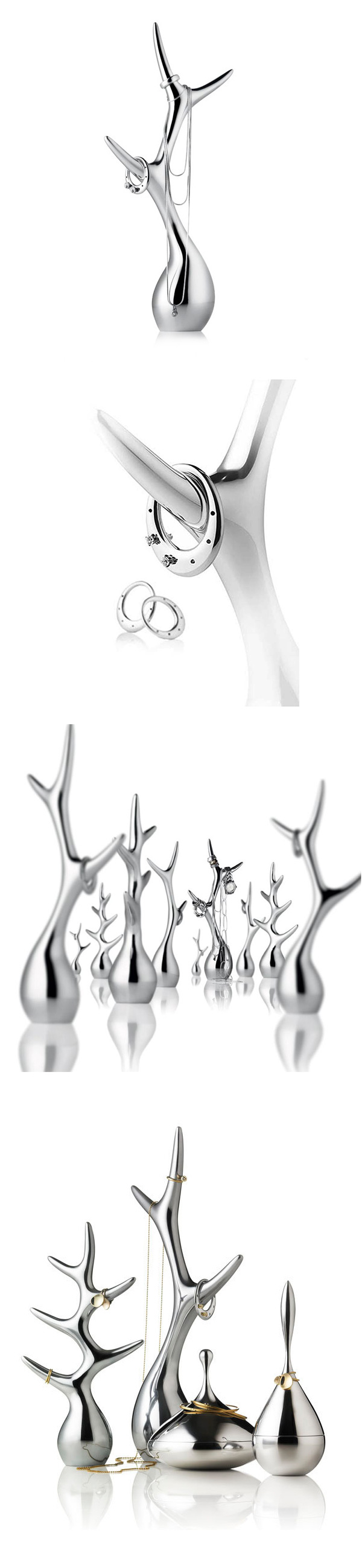 Menu Jewellery Tree Large With Ring For Ear Studs 珠寶樹 大尺寸，Louise Christ (dk) 設計