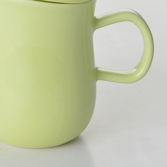集瓷 cocera 花系列馬克蓋杯組 (小) 草綠色
