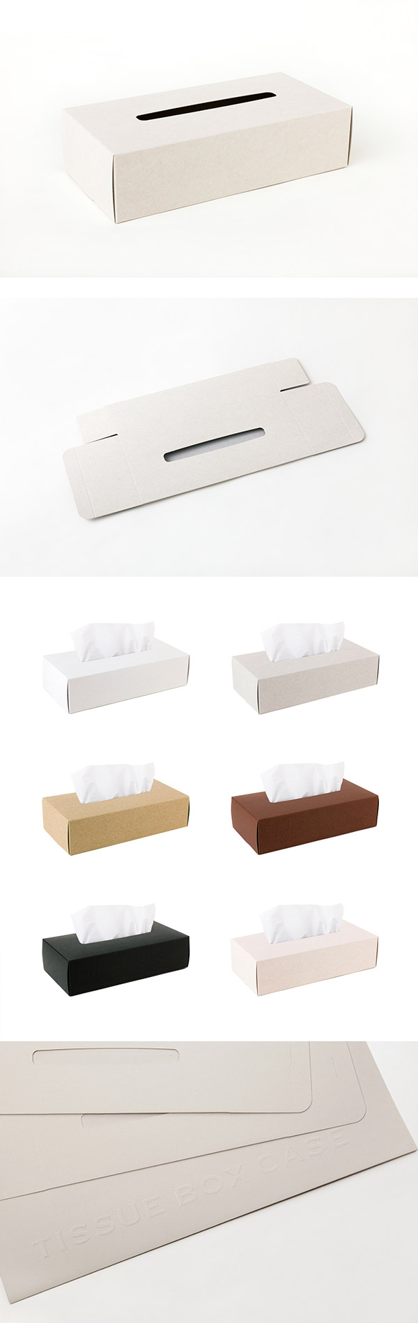 Perrocaliente TISSUE BOX CASE 面紙盒 2入 米色