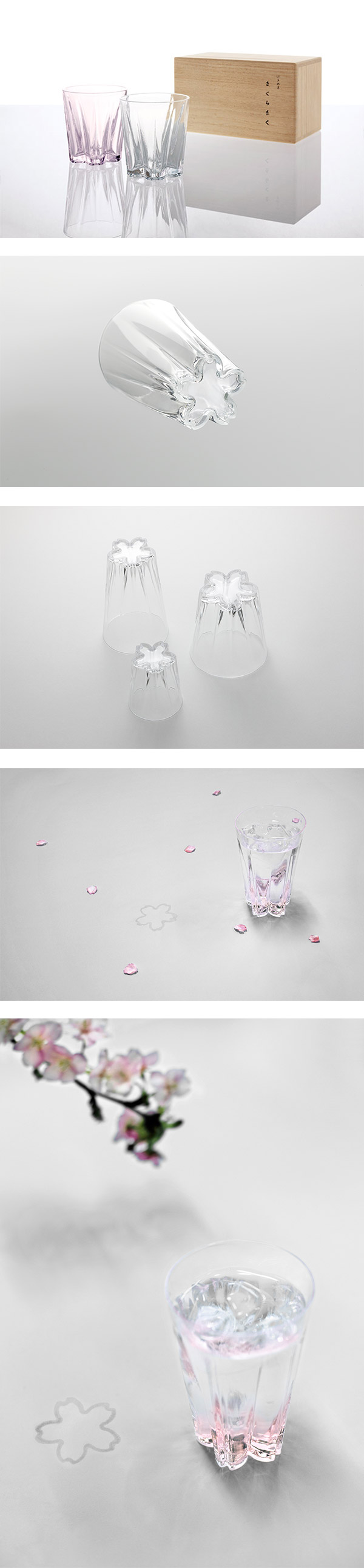 日本 Perrocaliente SAKURASAKU 櫻花杯 雙入同款不同色 清酒杯 透明＆櫻花粉