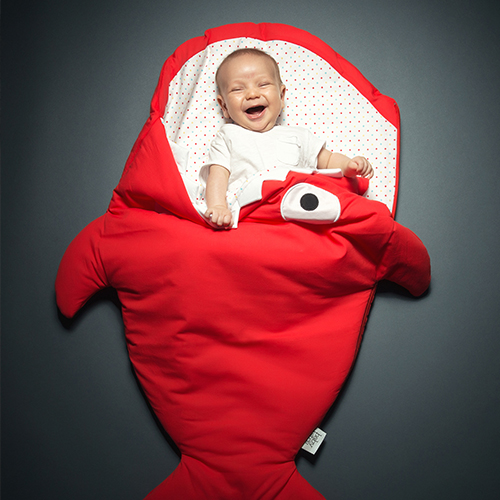 Baby Bites 西班牙手工製作100%純棉嬰幼兒睡袋 / 防踢被 / 包巾 (標準版) 喜氣紅