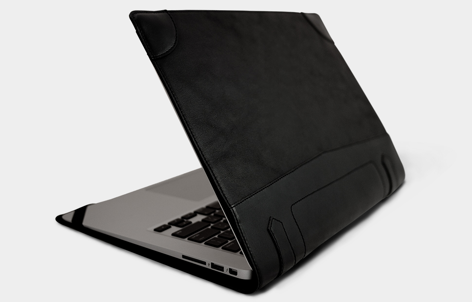 【可雷雕】alto MacBook Air 真皮保護套 La Giacca (Black)