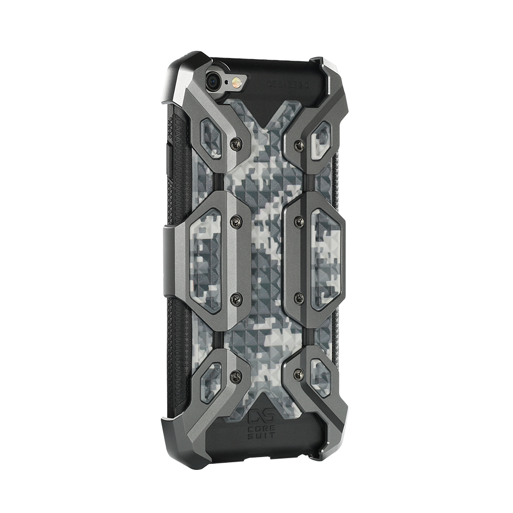 CORESUIT NEW TYPE輕裝甲金屬飾板 手機殼 iPhone 6/6s 槍色