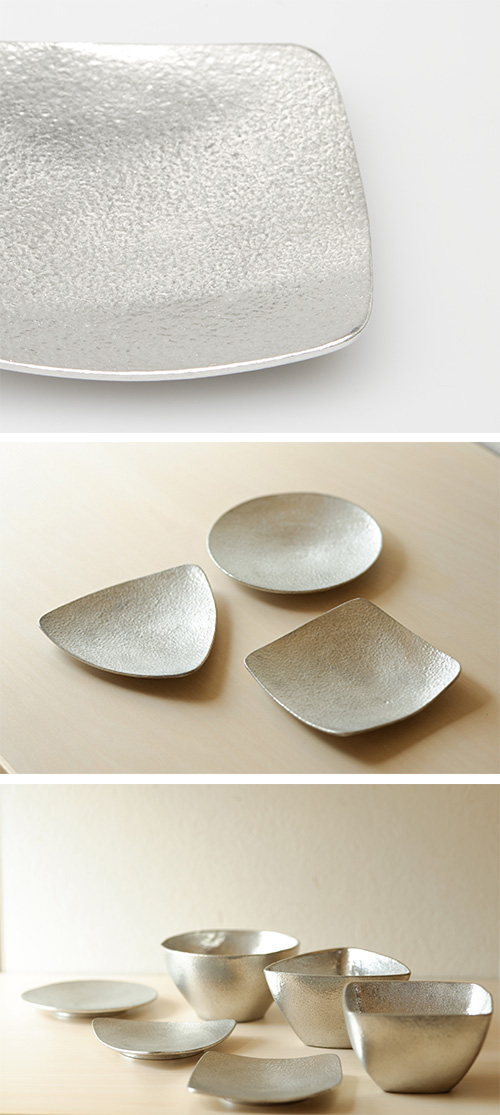 日本能作 純錫小盤 方型