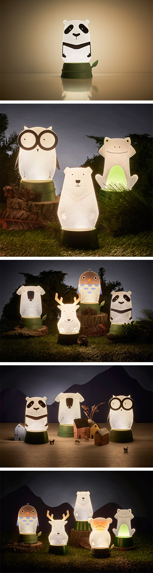 Xcellent LED 可愛夜燈時光派對 熊貓
