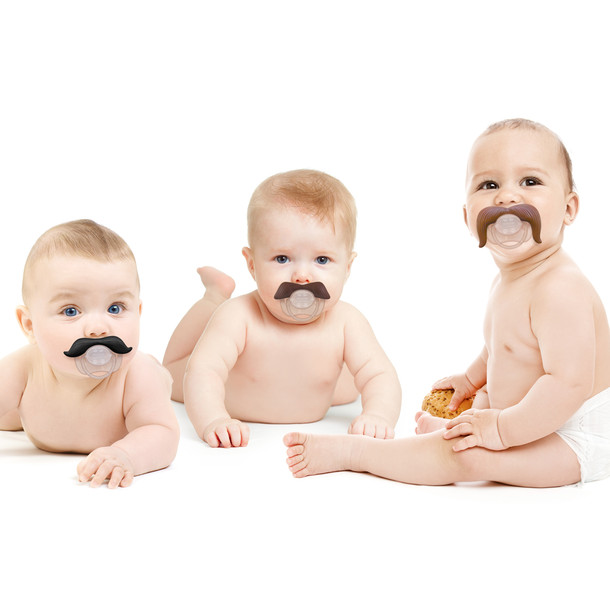 Mustachifier 紳士鬍子嬰兒奶嘴超值禮盒組