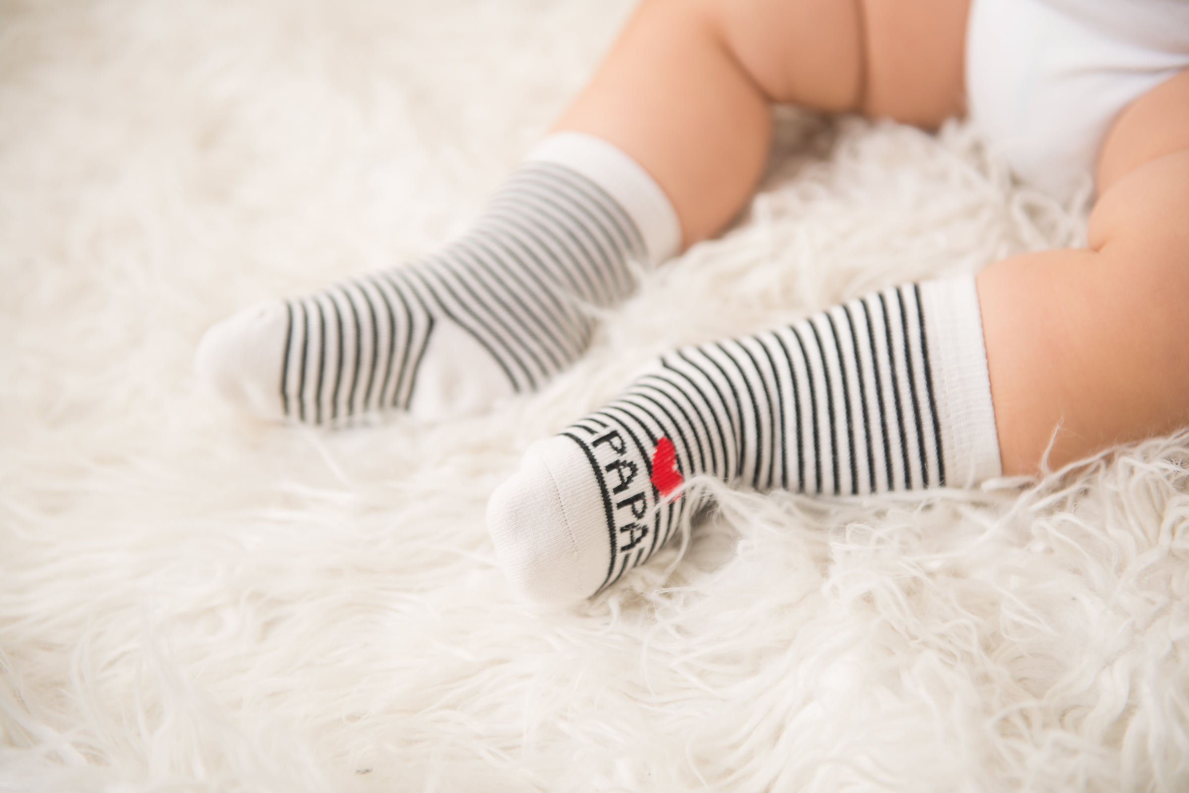 日安朵朵 我愛PAPA＆MAMA 寶寶襪子組 0-6個月