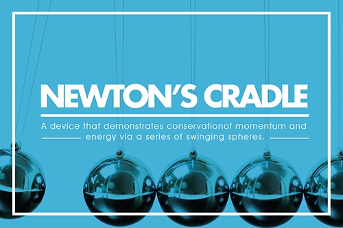 賽先生科學工廠 牛頓球 / 慣性原理擺動球 (冷酷黑)（自）