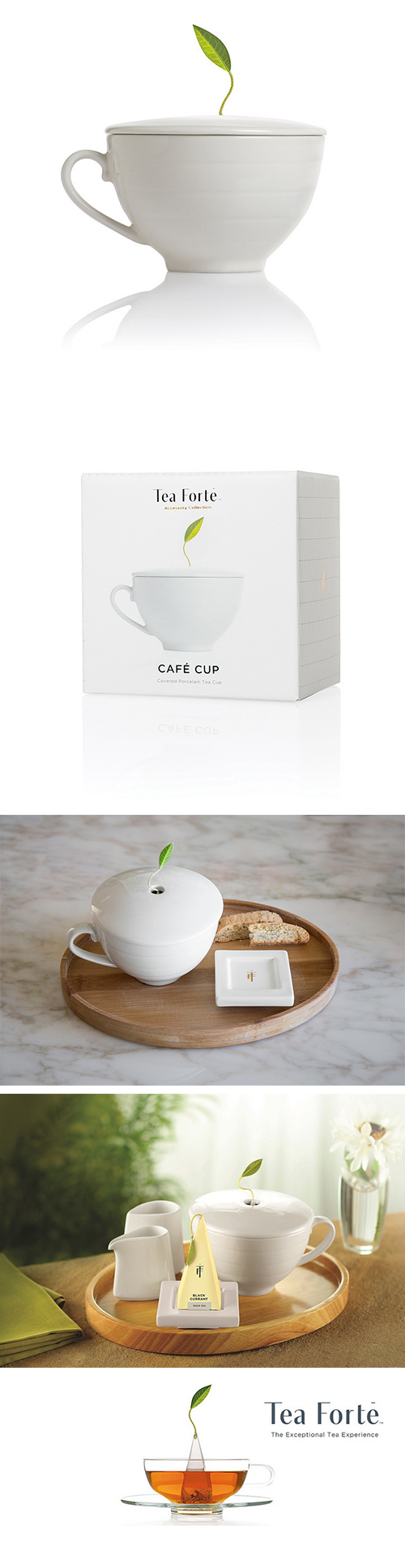 Tea Forte 白瓷咖啡杯