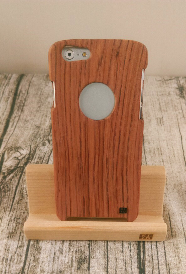 木城工坊 iphone6 原木3D手機殼 素面基本款 花梨木