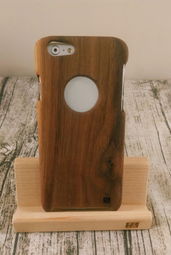 木城工坊 iphone6 PLUS 原木3D手機殼 素面基本款 胡桃木