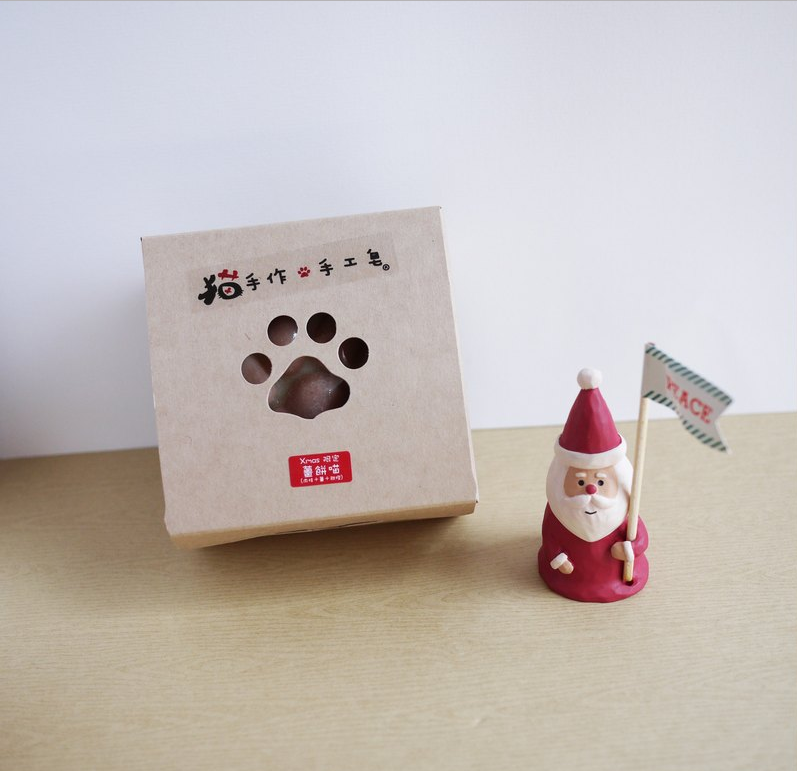 貓手作 聖誕節限定香味 薑餅喵 (附贈聖誕小提袋+卡片)