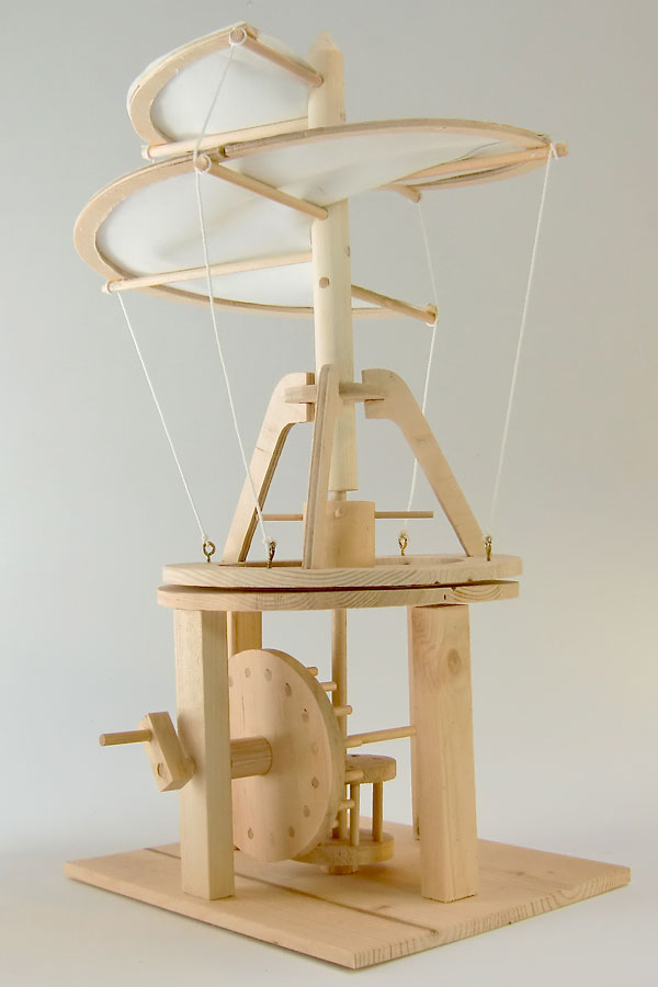 賽先生科學工廠 達文西發明手稿 螺旋直升機