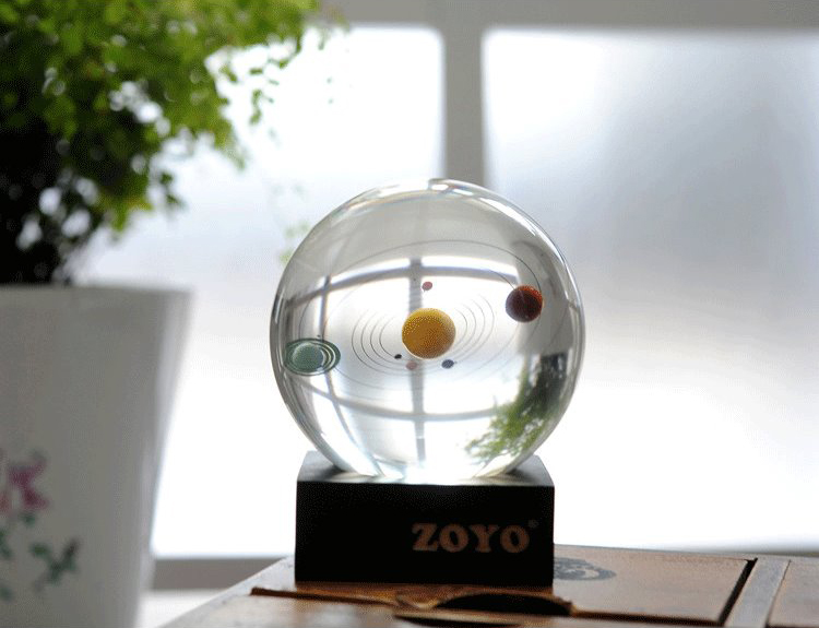 創意小物館 太陽系水晶球