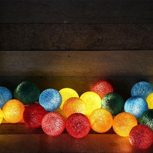 Cotton to Kids Cocoball Light LED氣氛棉球燈串(lollipop)