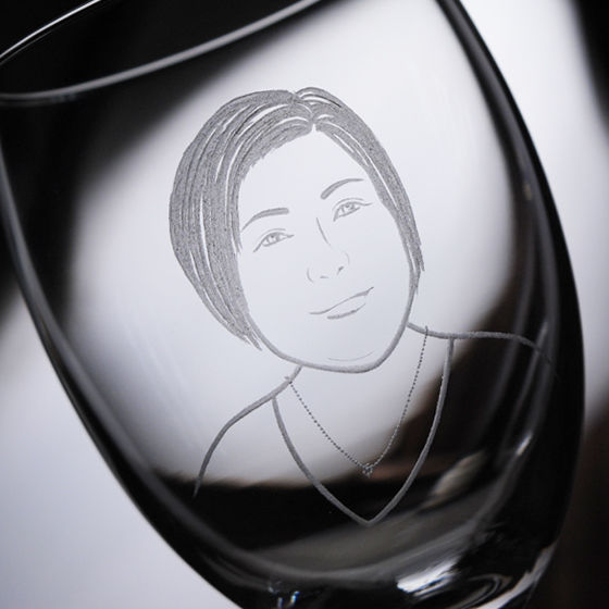 MSA【手工雕刻】夫妻肖像寫實版紅酒對杯組