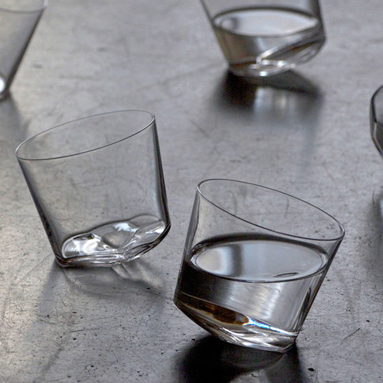 MSA【手工雕刻】日本玻璃石硝子威士忌杯-秘密存在的浮動斜率