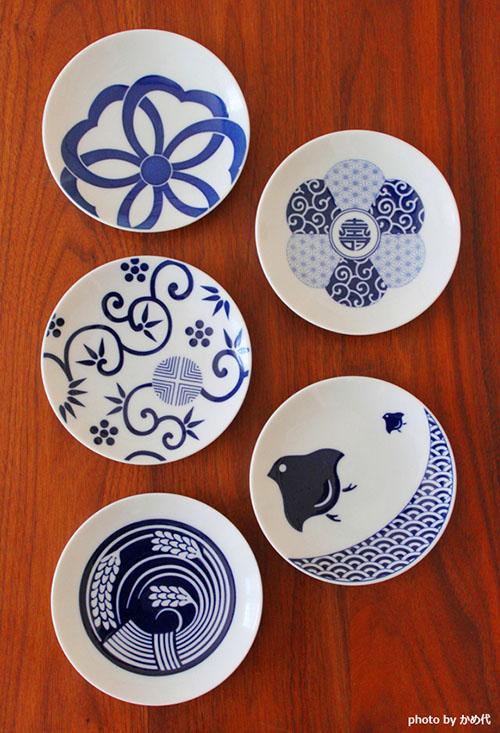 日本 KIHARA 經典圖紋豆皿 (五件組)