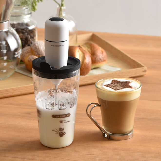 recolte Milk Foamer 電動奶泡器 咖啡棕