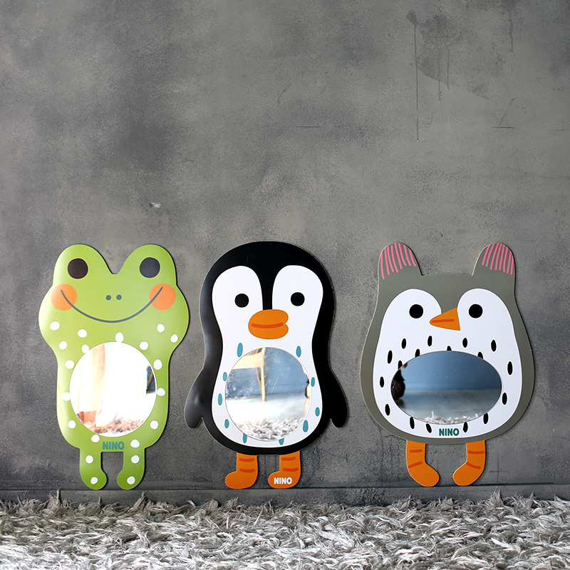韓國館 NINO兒童彩繪壁貼鏡 奇幻貓頭鷹