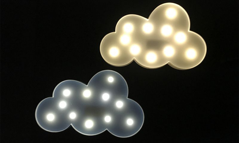 大力女｜造型LED小夜燈-白雲朵