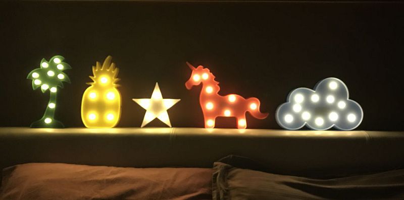 大力女｜造型LED小夜燈-白長頸鹿