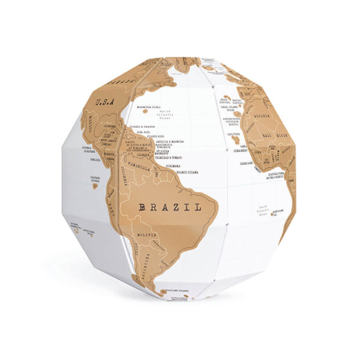 Luckies 地圖刮刮樂 立體世界地圖篇 地球儀版