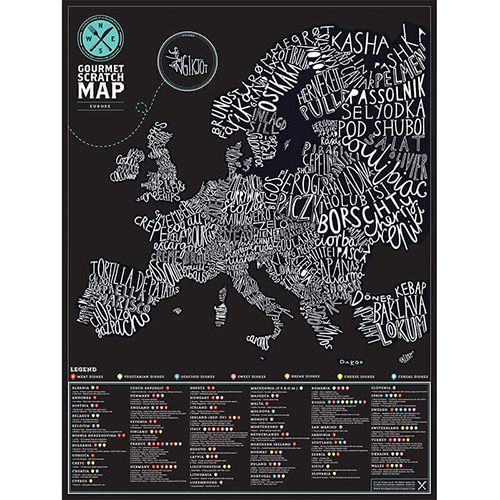 Luckies 我的地圖刮刮樂 歐洲地圖篇 美食版
