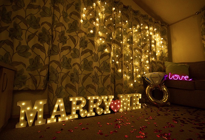 創意小物館 遙控LED立體字母創意裝飾燈-MARRY ME(豪華套裝版)