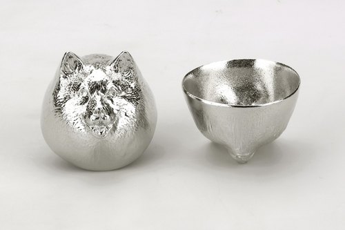 日本 能作 純錫生肖造型杯 - 狗