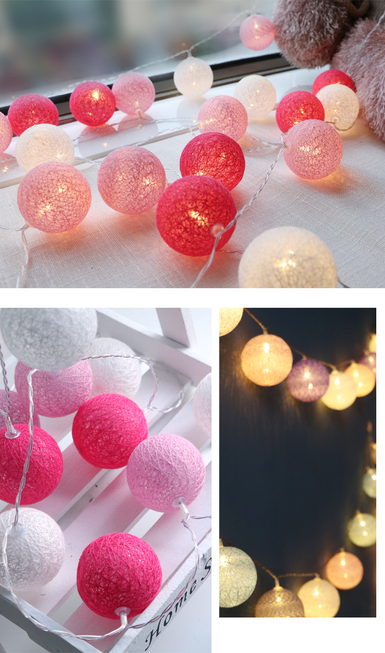 節慶派對佈置館 網美夢幻風裝飾彩球燈 粉紅少女心