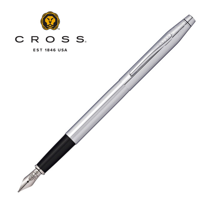 【可雷雕】美國 CROSS Classic Century 世紀經典亮鉻鋼筆