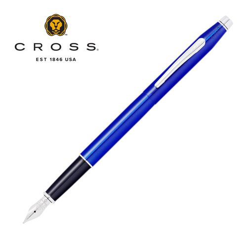 【可雷雕】美國 CROSS Classic Century 世紀經典亮藍漆鋼筆