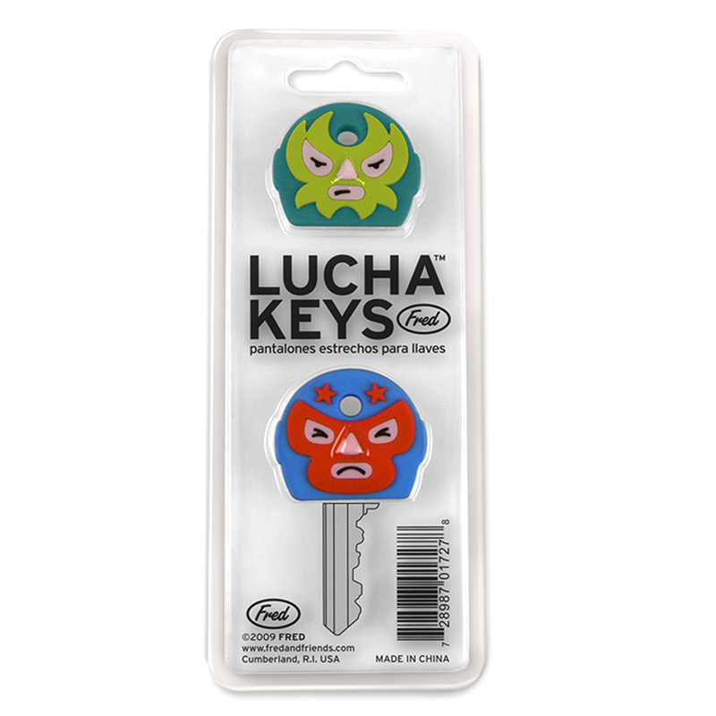 美國Fred&Friends 摔跤選手造型鑰匙外套 Lucha Keys
