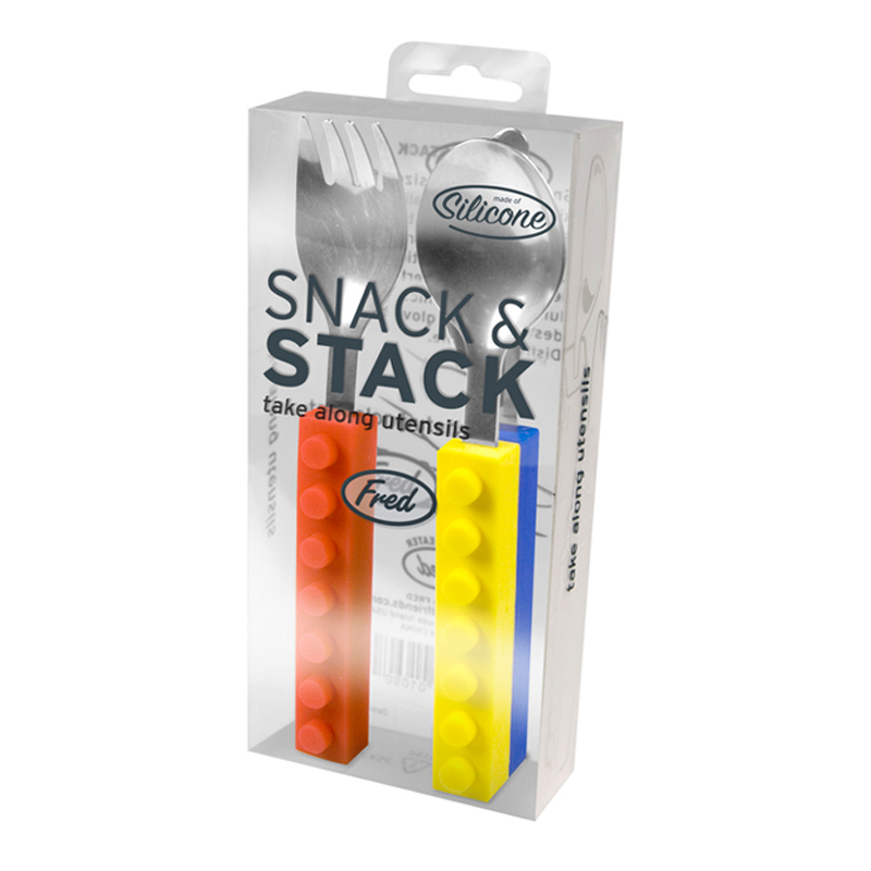 美國Fred&Friends 積木堆堆樂(刀~叉~湯匙三合一組) Snack & Stack