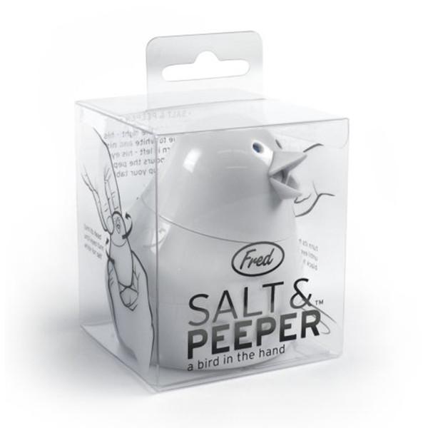 美國Fred&Friends 一體兩用小白鳥胡椒鹽罐 Salt & Peeper