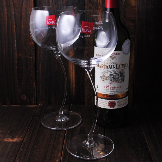 (一對價)520cc【RONA】Cassiopeia系列 紅酒杯 無鉛水晶玻璃雕刻 酒杯刻字 甜蜜版