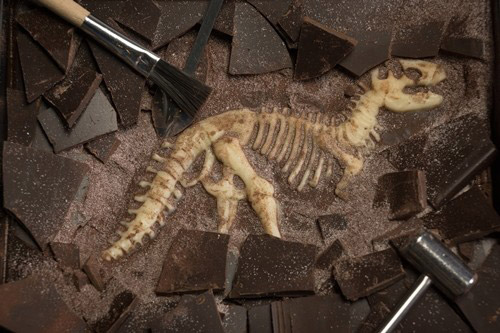 木匠手作 【經典版】恐龍化石巧克力 三角龍