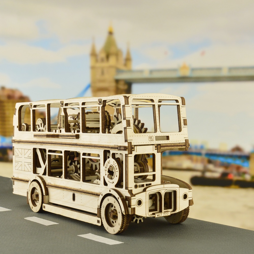 波蘭 WOODEN CITY 動力模型(倫敦巴士)